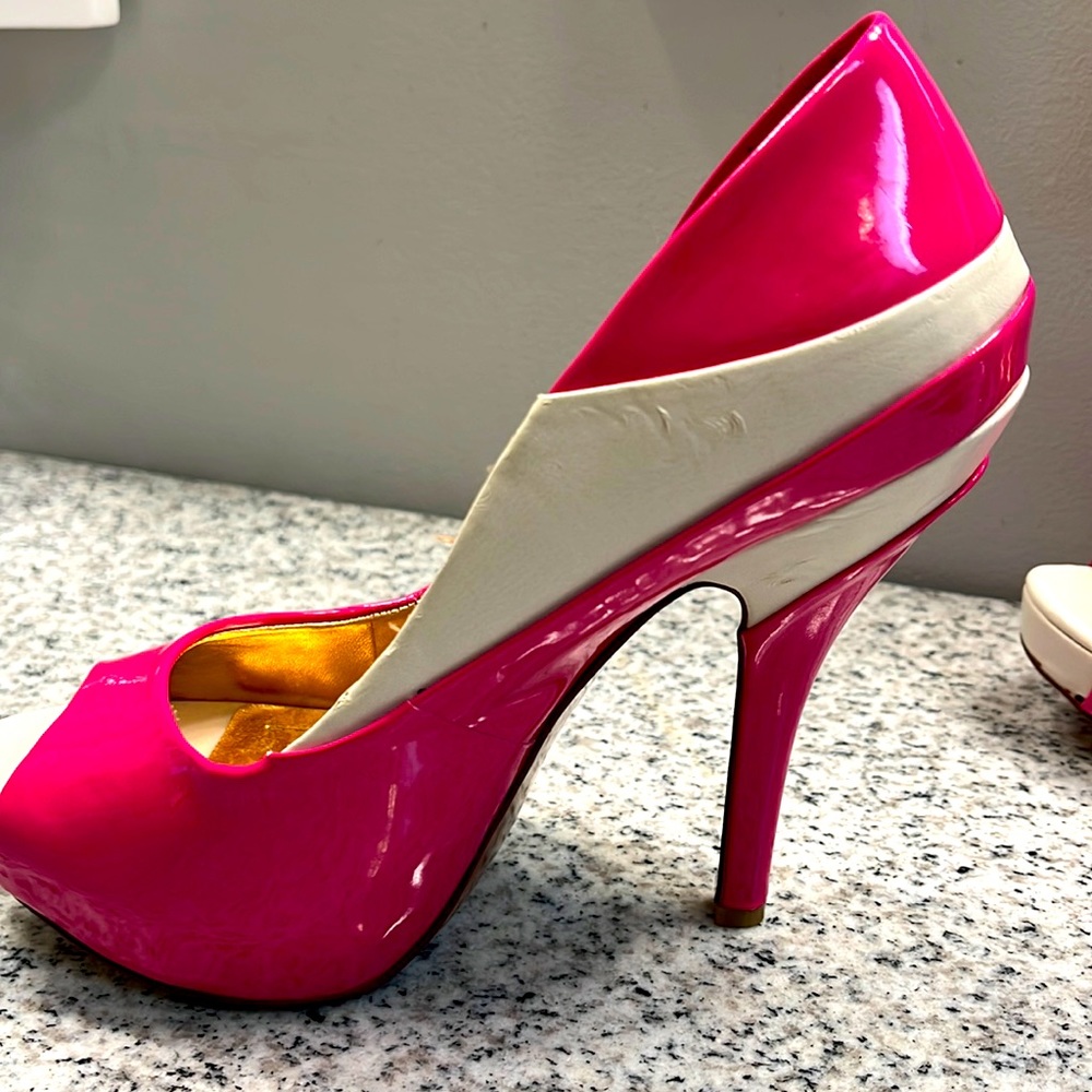 BCBGeneration Hot Pink Heels